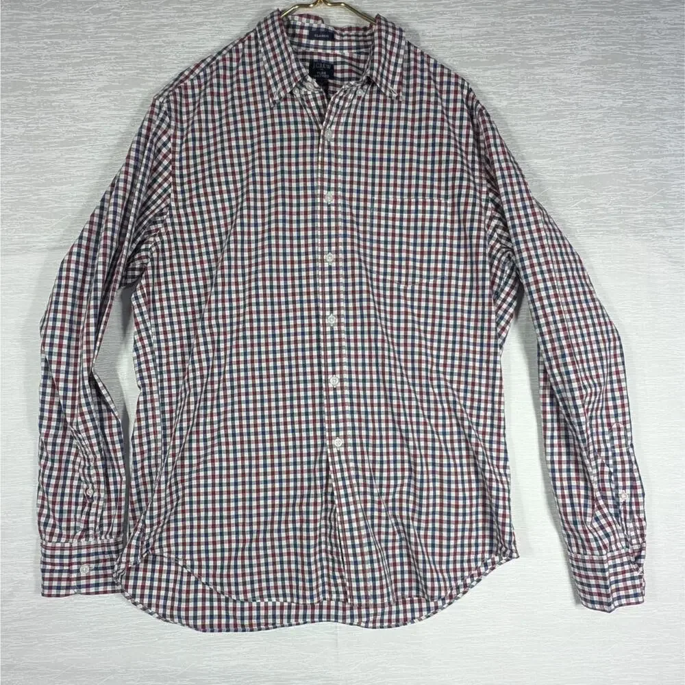 J. Crew Button Up Shirts Mens Large Multicolor Long Sleeve Lot Bundle of 3